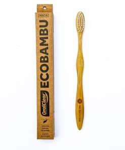 Escova Dental OralClear EcoBambu - Infantil Branca